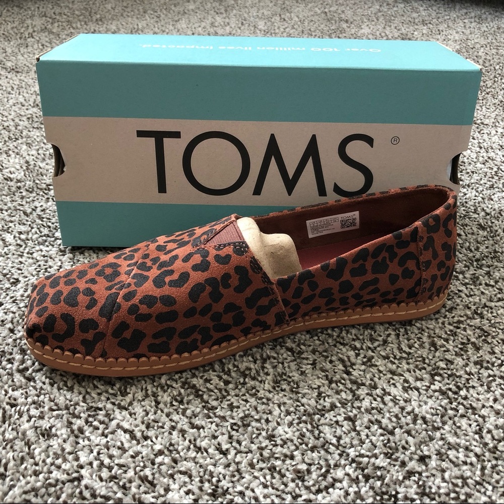 TOMS Alpargata Leather Wrap Shoes NWT